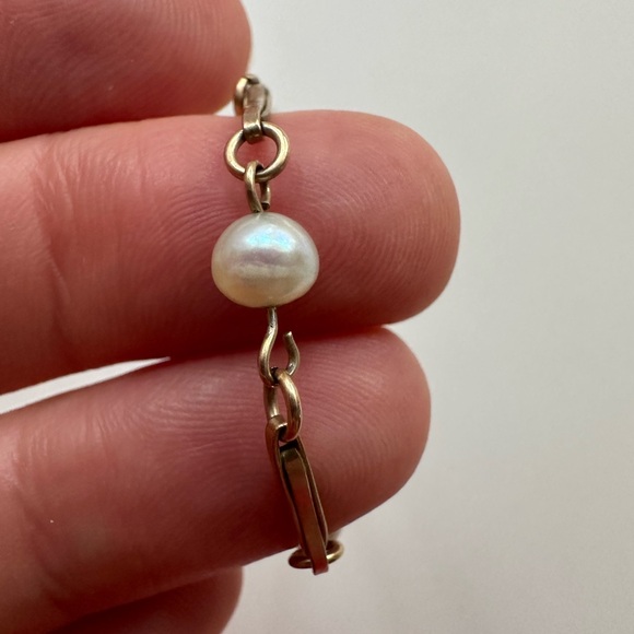 Vintage Pearl & Gold Bracelet - Picture 3 of 5